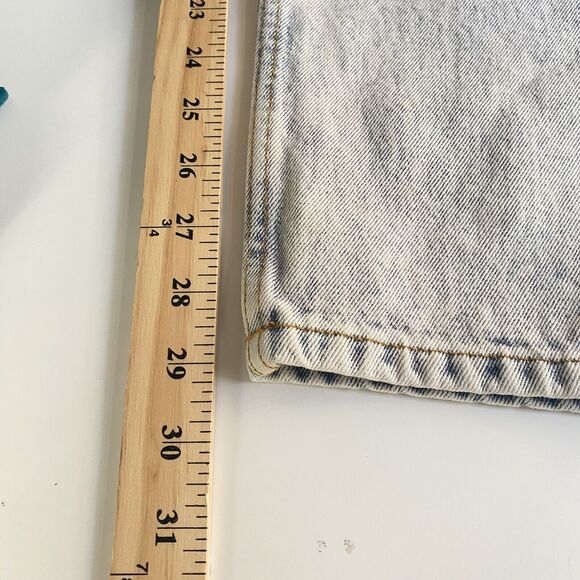 Sezane Jeans Womens Size 29 High Rise Denim The Blue Green Jean Bleach NEW - Picture 5 of 7